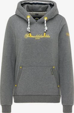 Schmuddelwedda Sweats à Capuche Sweat-shirt Femme Gris