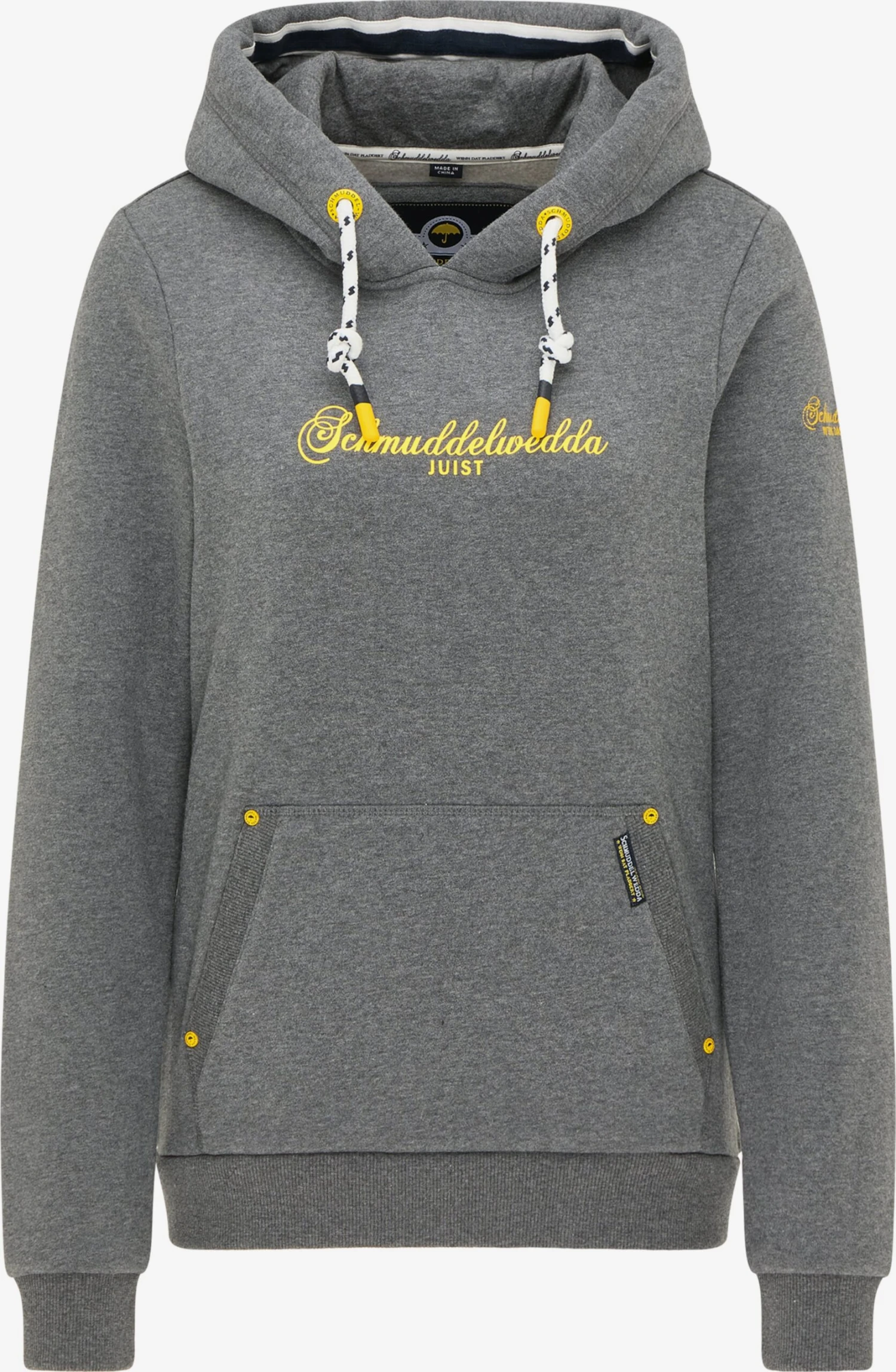 Schmuddelwedda Sweats à Capuche Sweat-shirt Femme Gris 3 Schmuddelwedda Sweats à Capuche Sweat-shirt Femme Gris