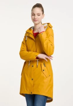 Schmuddelwedda Manteaux De Pluie Manteau Fonctionnel Femme Moutarde -Schmuddelwedda 5122f2a9d5f023b0153478a758340793