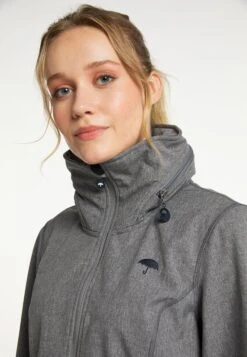 Schmuddelwedda Manteaux De Pluie Manteau Fonctionnel Femme Gris Chiné -Schmuddelwedda 51b9a1dfa579495fa0500b5ecfbefffc