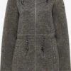 Schmuddelwedda Vestes Dextérieur Veste En Polaire Femme Gris Basalte