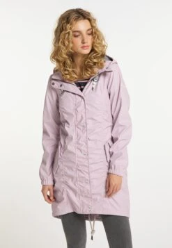 Schmuddelwedda Manteaux De Pluie Manteau Mi-saison Femme Rose Clair -Schmuddelwedda 55bef1052dd63fef1d5cc5f2b8f48732