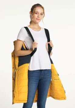 Schmuddelwedda Manteaux Dhiver Manteau D’hiver Femme Moutarde -Schmuddelwedda 56ce7f2251c407d8af3e2c114e173694