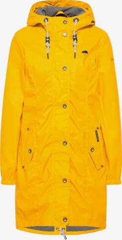 Schmuddelwedda Manteaux De Pluie Manteau Mi-saison Femme Jaune