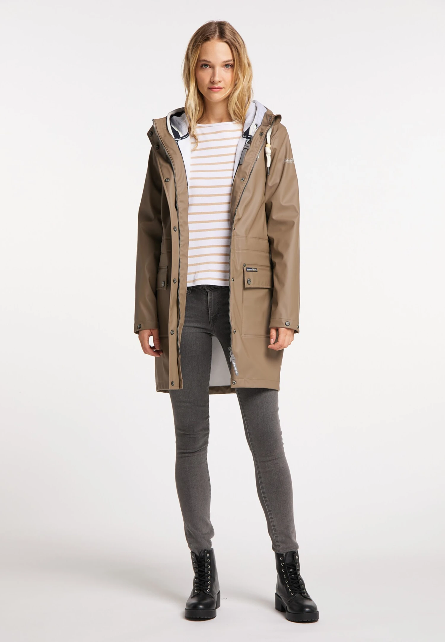 Schmuddelwedda Manteaux De Pluie Manteau Fonctionnel Femme Marron 7 Schmuddelwedda Manteaux De Pluie Manteau Fonctionnel Femme Marron – Image 5