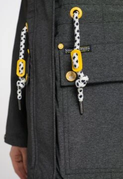 Schmuddelwedda Parkas Parka Mi-saison Femme Anthracite -Schmuddelwedda 597f93a9355e907632bedf41502bba71