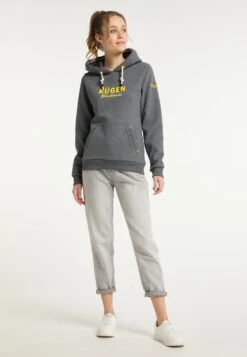 Schmuddelwedda Sweats à Capuche Sweat-shirt Rügen Femme Gris Chiné -Schmuddelwedda 5d9a97570a8dc6d71e7e8f1714113c54