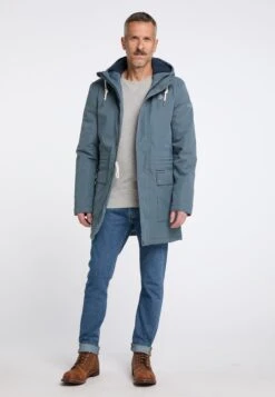 Schmuddelwedda Parkas Parka D’hiver Homme Bleu-gris -Schmuddelwedda 5dadaf58ca00b93077f748da0cf7efc0