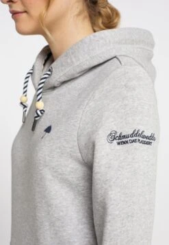 Schmuddelwedda Sweats à Capuche Sweat-shirt Femme Gris Chiné -Schmuddelwedda 5e450155a8b8eb167712a5bee289fc1d