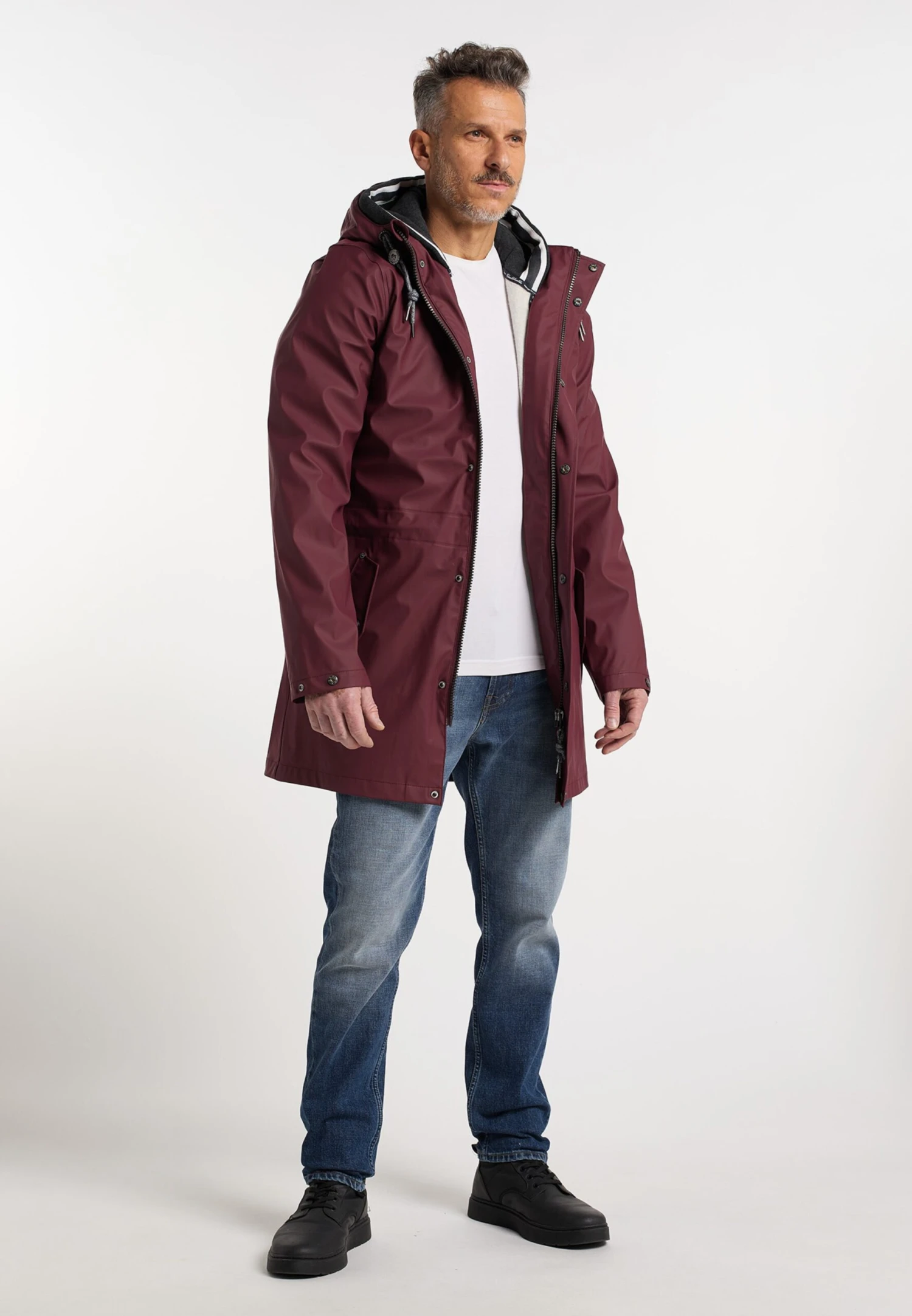 Schmuddelwedda Vestes De Mi-saison Parka Mi-saison Homme Bordeaux 7 Schmuddelwedda Vestes De Mi-saison Parka Mi-saison Homme Bordeaux – Image 5