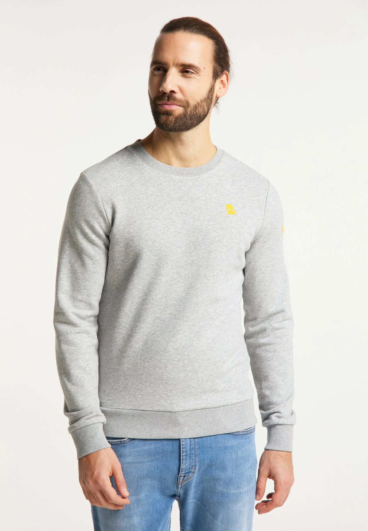 Schmuddelwedda Sweatshirts Sweat-shirt Homme Gris Chiné 4 Schmuddelwedda Sweatshirts Sweat-shirt Homme Gris Chiné – Image 2