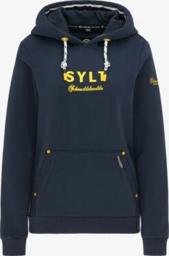 Schmuddelwedda Sweats à Capuche Sweat-shirt Femme Bleu Marine