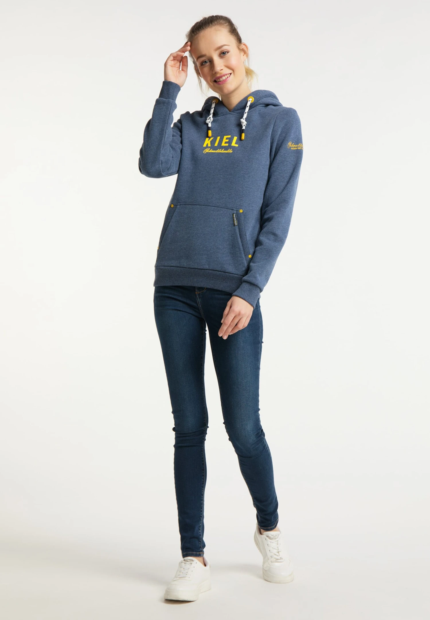 Schmuddelwedda Sweats à Capuche Sweat-shirt Kiel Femme Bleu-gris 6 Schmuddelwedda Sweats à Capuche Sweat-shirt Kiel Femme Bleu-gris – Image 4