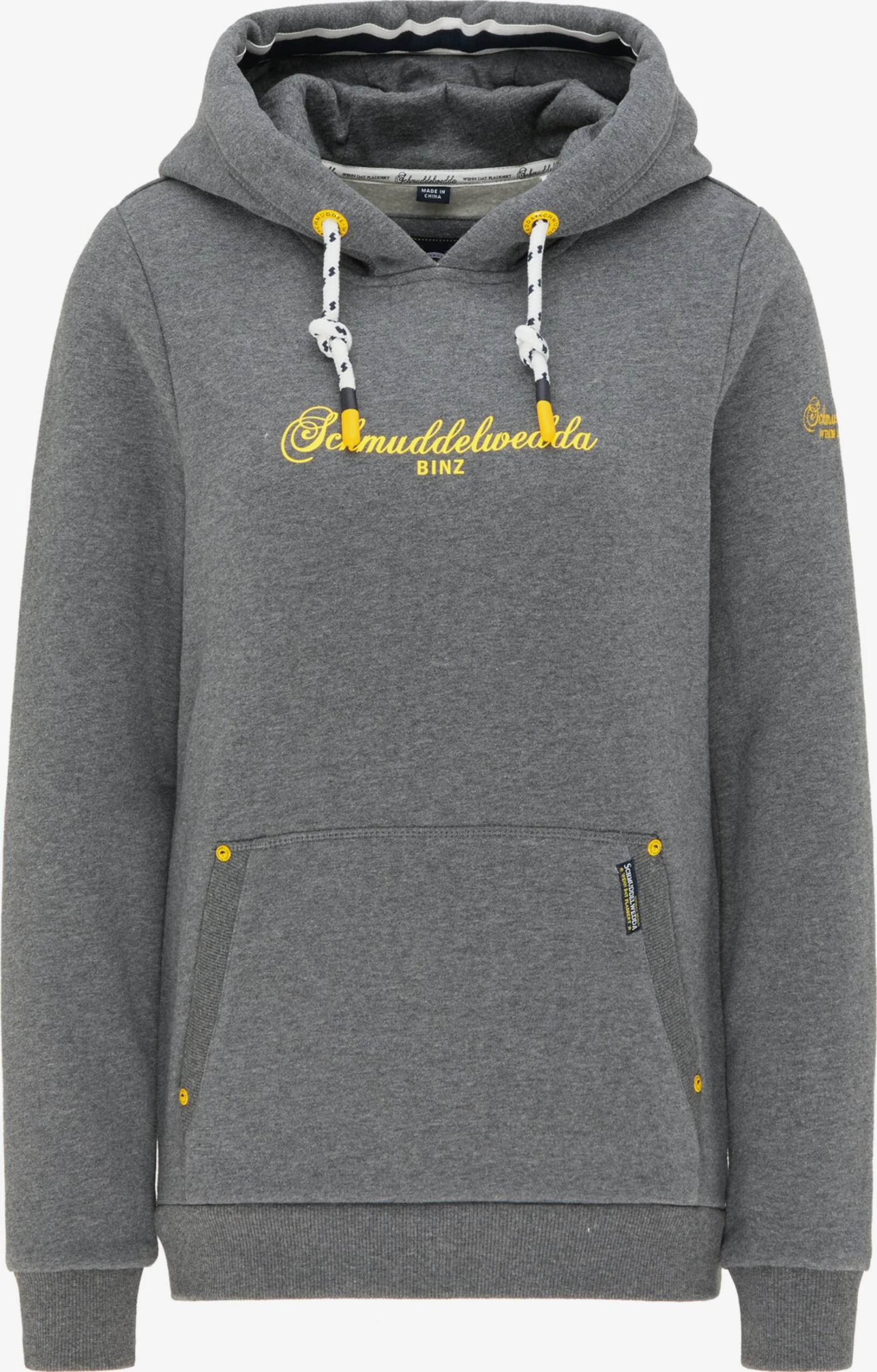 Schmuddelwedda Sweats à Capuche Sweat-shirt Binz Femme Gris Chiné 3 Schmuddelwedda Sweats à Capuche Sweat-shirt Binz Femme Gris Chiné