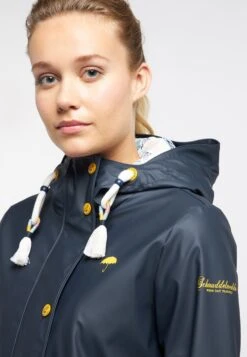 Schmuddelwedda Vestes De Mi-saison Veste Mi-saison Femme Bleu Outremer -Schmuddelwedda 65b1b124e955f34ce5a216875ab075b2