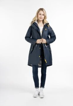 Schmuddelwedda Manteaux De Pluie Manteau Fonctionnel Femme Bleu Marine -Schmuddelwedda 674101e2a61597ed51df27d1d63d5f75