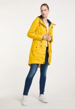 Schmuddelwedda Parkas Parka Mi-saison Femme Citron Vert -Schmuddelwedda 6746ff61ddab4c8be0bb3ddfb859aed7
