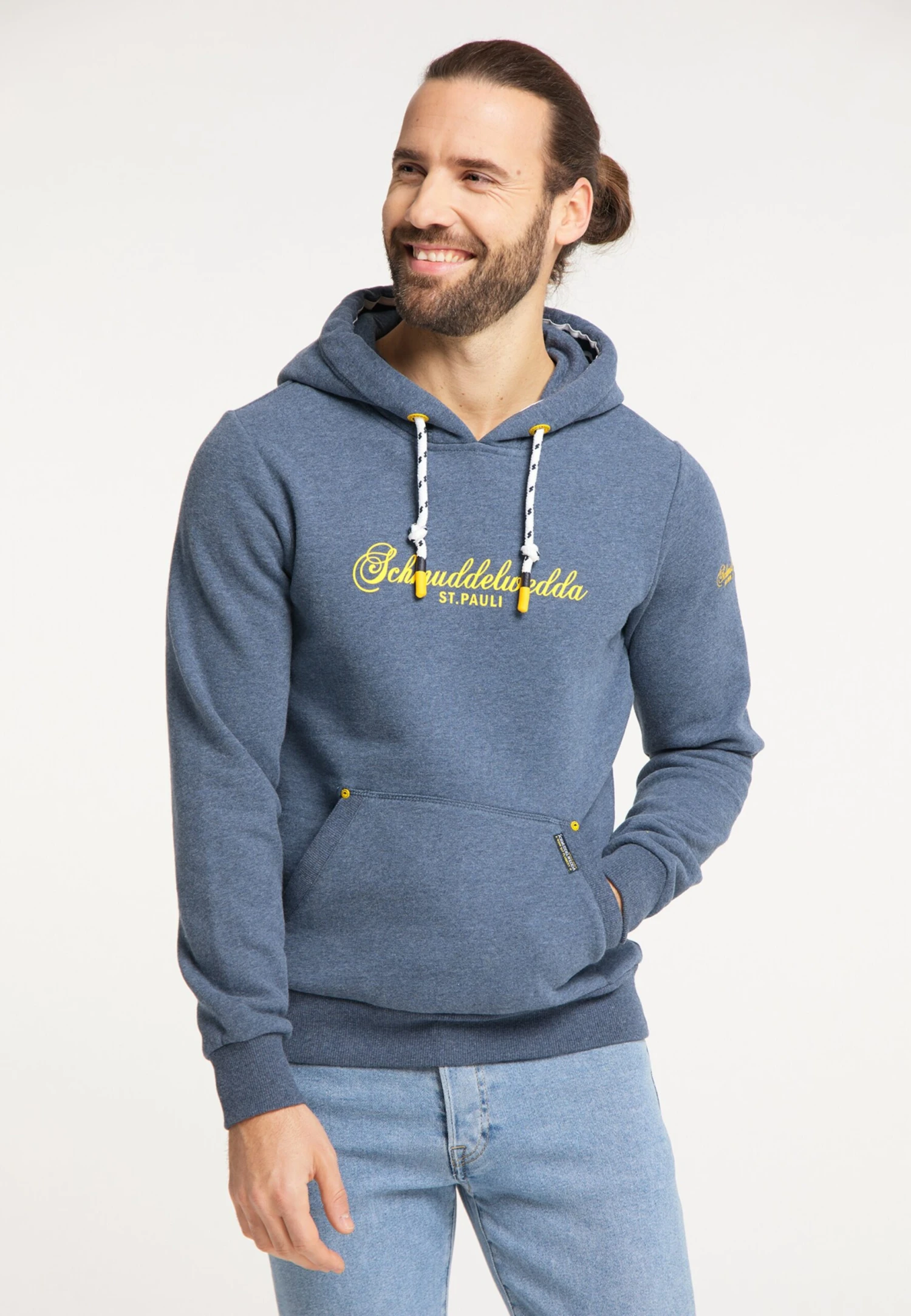 Schmuddelwedda Sweatshirts Sweat-shirt Hamburg St. Pauli Homme Marine 4 Schmuddelwedda Sweatshirts Sweat-shirt Hamburg St. Pauli Homme Marine – Image 2