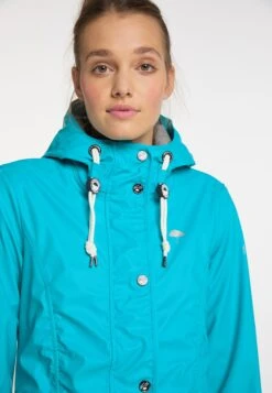 Schmuddelwedda Manteaux De Pluie Manteau Mi-saison Femme Bleu -Schmuddelwedda 6c7638e5cb94841f1f255f3c2570eaa9
