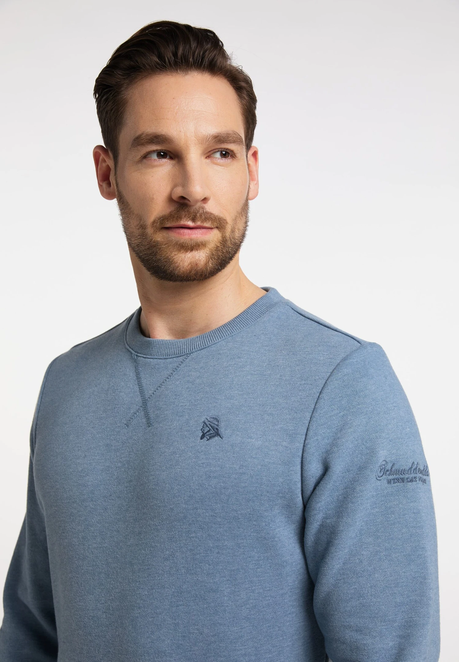 Schmuddelwedda Sweatshirts Sweat-shirt Homme Bleu Fumé 7 Schmuddelwedda Sweatshirts Sweat-shirt Homme Bleu Fumé – Image 5