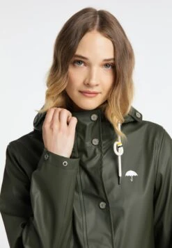 Schmuddelwedda Manteaux De Pluie Manteau Fonctionnel Femme Kaki -Schmuddelwedda 712964c1ff247bceff24d7c6e1c8981f
