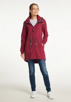 Schmuddelwedda Sweats Zippés Veste De Survêtement Femme Rouge Foncé -Schmuddelwedda 712de17bf7489e124e0448122576c96d