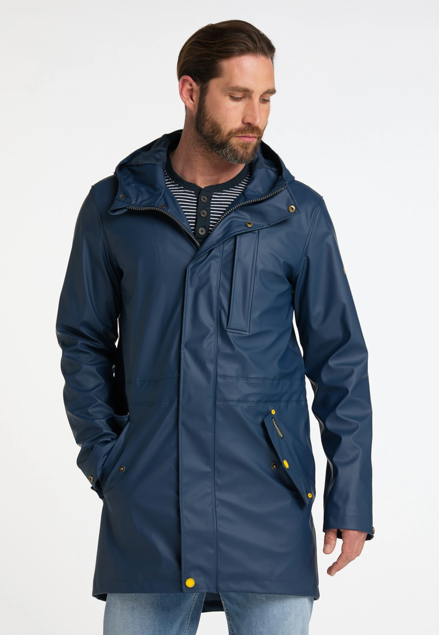 Schmuddelwedda Vestes De Mi-saison Parka Mi-saison Homme Bleu Foncé 4 Schmuddelwedda Vestes De Mi-saison Parka Mi-saison Homme Bleu Foncé – Image 2