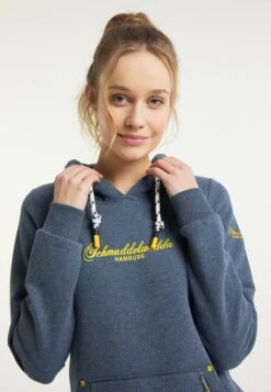 Schmuddelwedda Sweats à Capuche Sweat-shirt Hamburg Femme Bleu Chiné -Schmuddelwedda 7716321b88553bf438eb04b8f66dfbf2