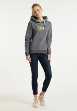 Schmuddelwedda Sweats à Capuche Sweat-shirt Sylt Femme Gris Chiné -Schmuddelwedda 77a878e2e20fa295042129c570d00579