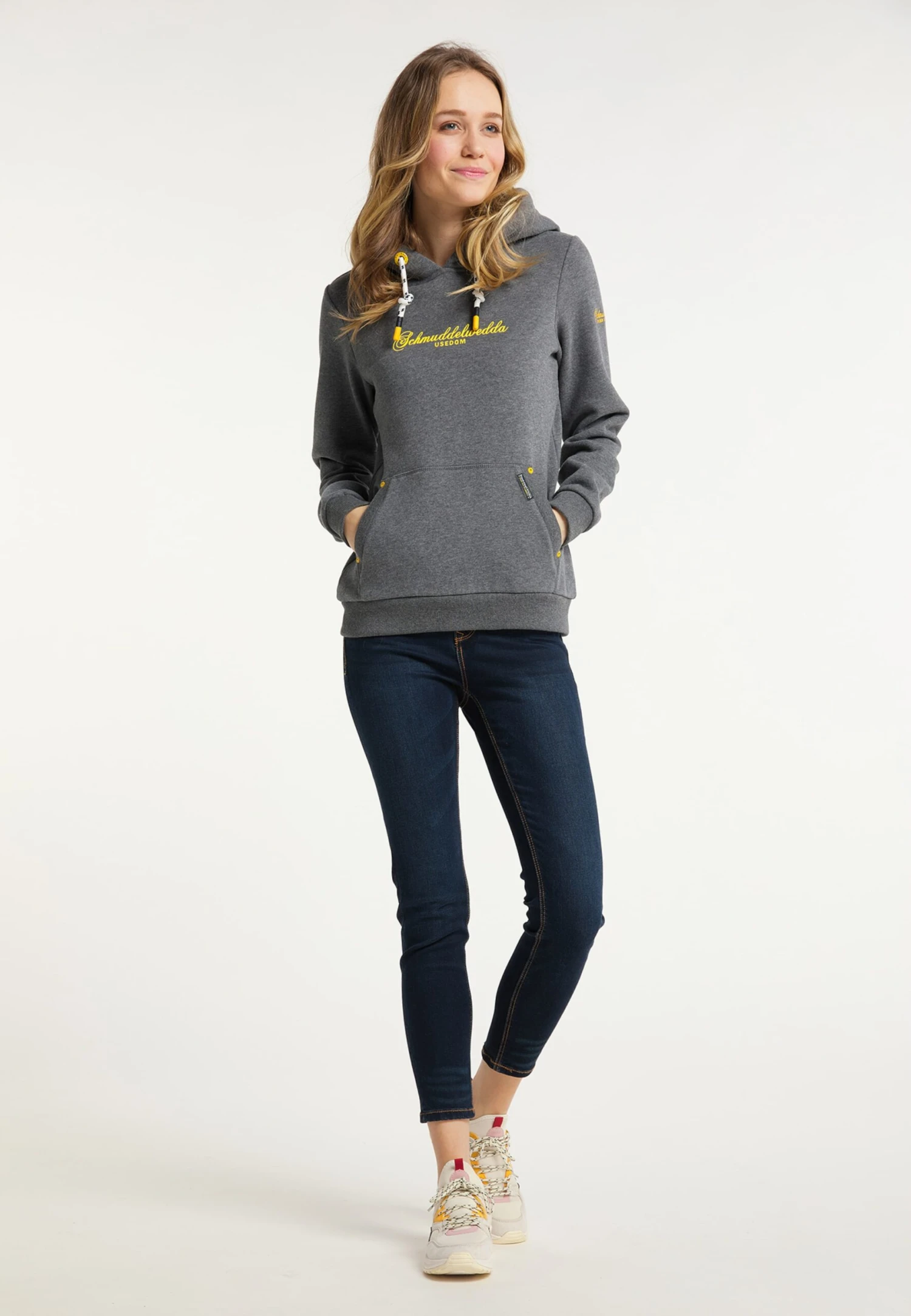 Schmuddelwedda Sweats à Capuche Sweat-shirt Usedom Femme Gris Chiné 6 Schmuddelwedda Sweats à Capuche Sweat-shirt Usedom Femme Gris Chiné – Image 4