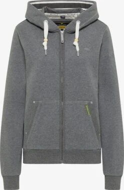 Schmuddelwedda Sweats Zippés Veste De Survêtement Femme Gris Chiné