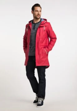 Schmuddelwedda Vestes De Mi-saison Parka Mi-saison Homme Rouge -Schmuddelwedda 7e0983b6c1cd63b3f448ad6be2b965b2