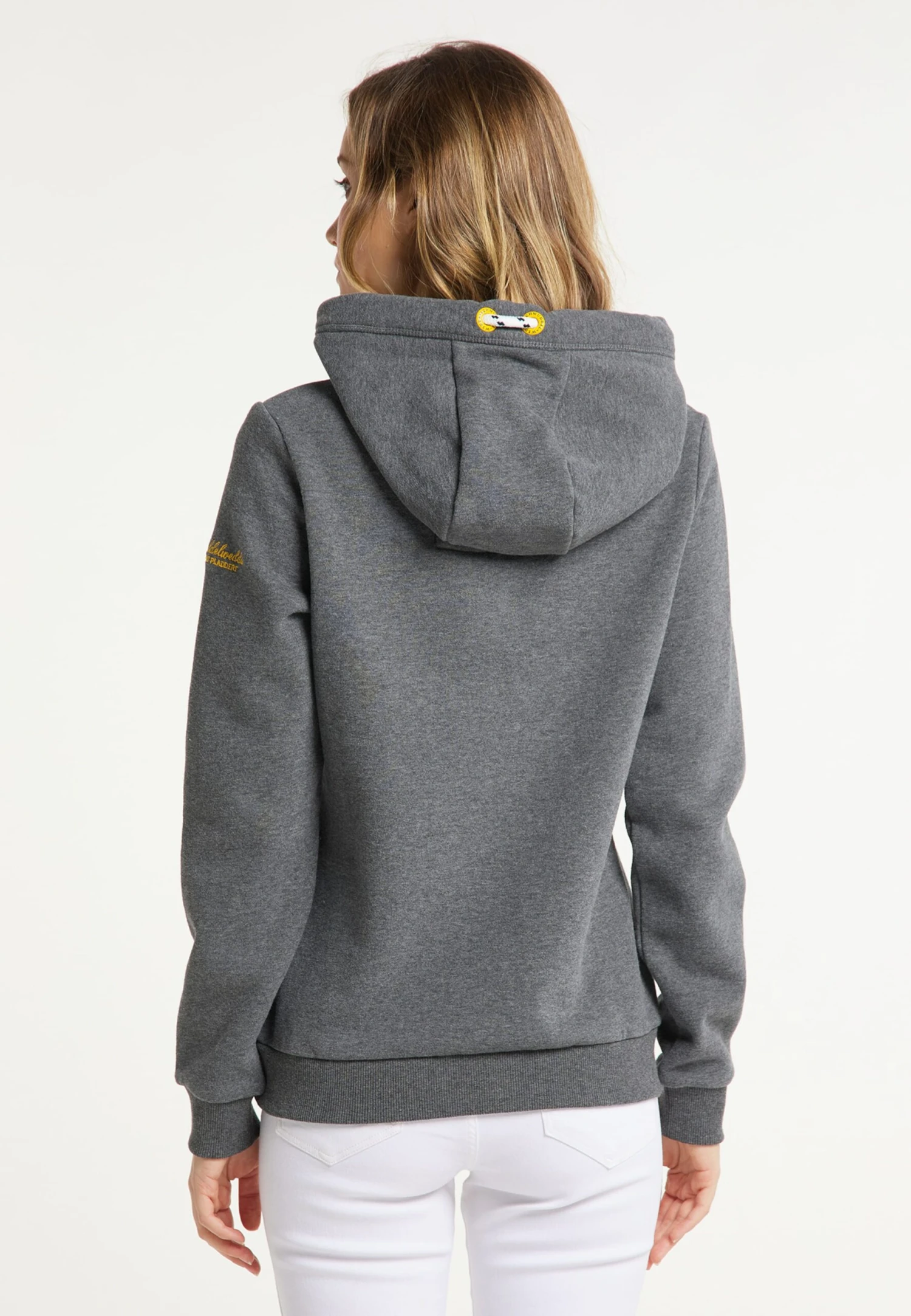 Schmuddelwedda Sweats à Capuche Sweat-shirt Binz Femme Gris Chiné 5 Schmuddelwedda Sweats à Capuche Sweat-shirt Binz Femme Gris Chiné – Image 3