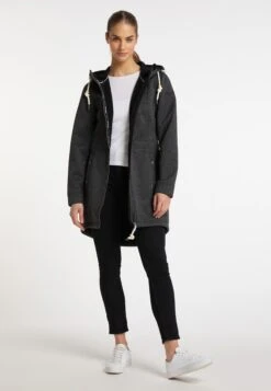 Schmuddelwedda Manteaux De Mi-saison Manteau Mi-saison Femme Gris Chiné -Schmuddelwedda 8177ac2eb20dac3d4765b63b93473699