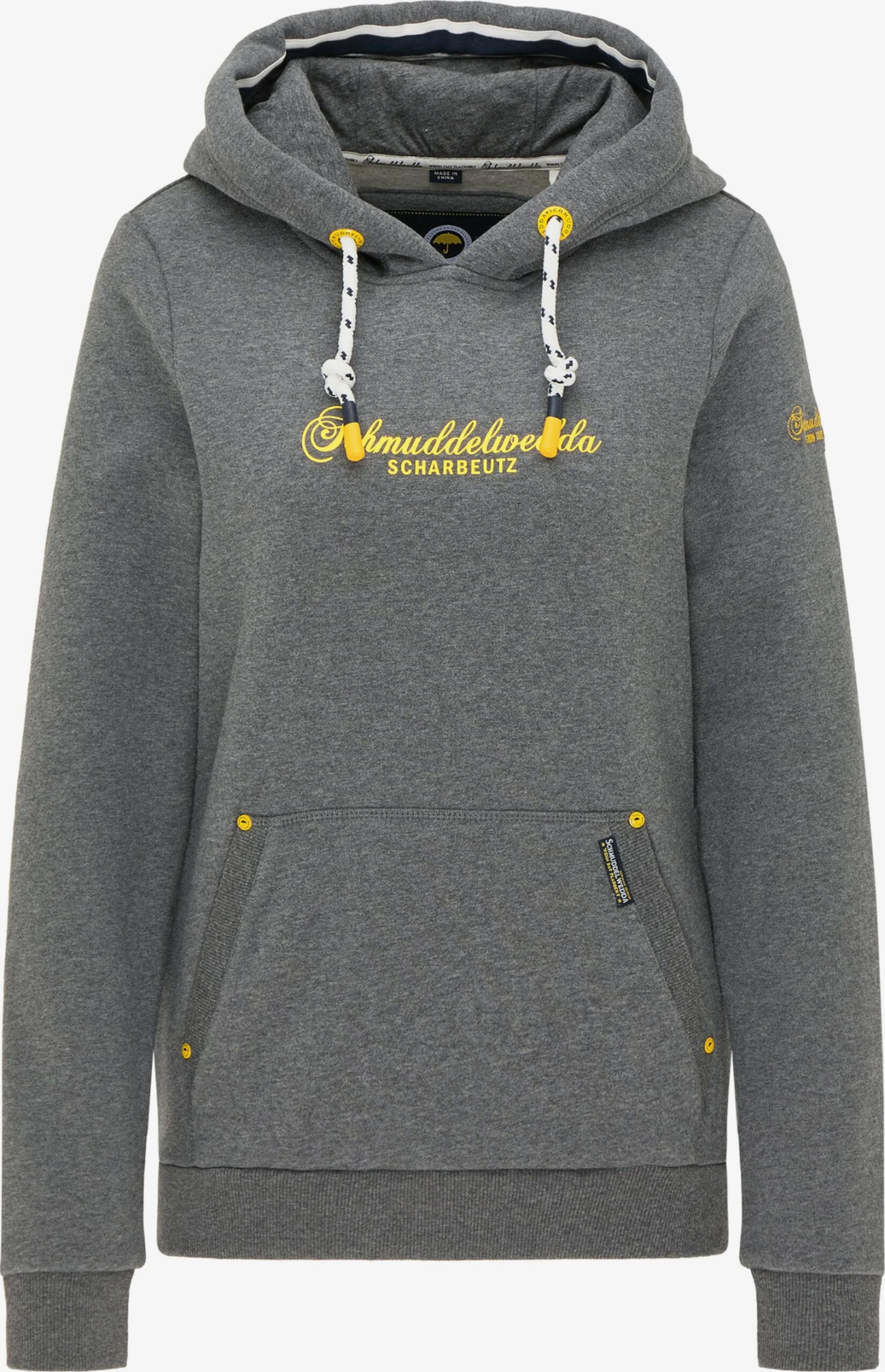 Schmuddelwedda Sweats à Capuche Sweat-shirt Scharbeutz Femme Gris Chiné 3 Schmuddelwedda Sweats à Capuche Sweat-shirt Scharbeutz Femme Gris Chiné