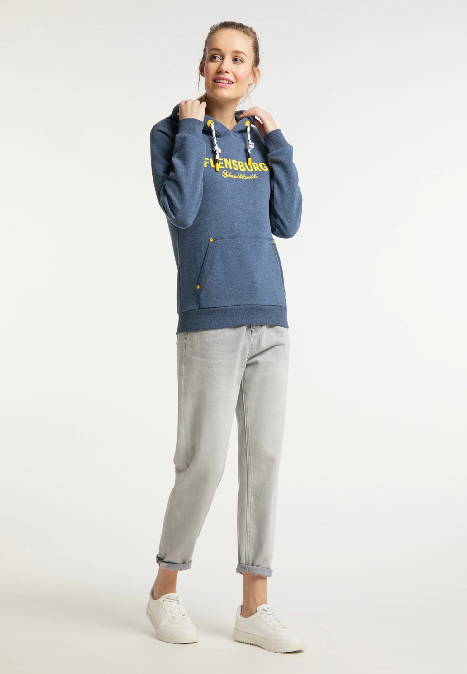 Schmuddelwedda Sweats à Capuche Sweat-shirt Flensburg Femme Bleu Chiné 6 Schmuddelwedda Sweats à Capuche Sweat-shirt Flensburg Femme Bleu Chiné – Image 4