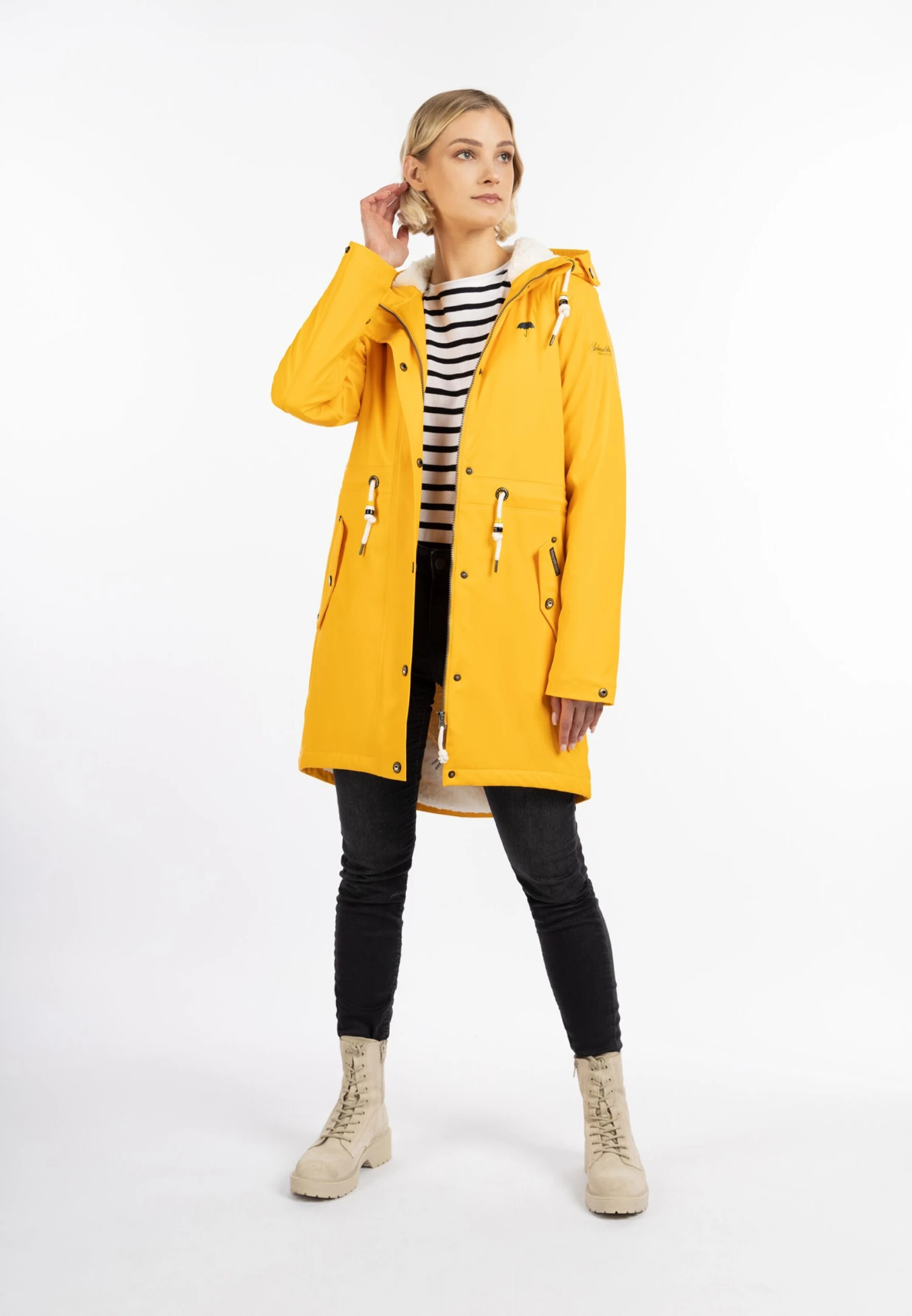 Schmuddelwedda Manteaux De Pluie Manteau Fonctionnel Femme Citron Vert 6 Schmuddelwedda Manteaux De Pluie Manteau Fonctionnel Femme Citron Vert – Image 4