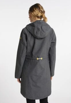 Schmuddelwedda Parkas Parka Mi-saison Femme Anthracite -Schmuddelwedda 84d784a7717e30b67617a85084bcec8a