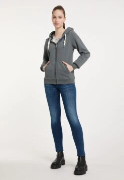 Schmuddelwedda Sweats Zippés Veste De Survêtement Femme Gris Chiné -Schmuddelwedda 882e8bd9ed8d9da0fd8ad1bd7c41d0ca