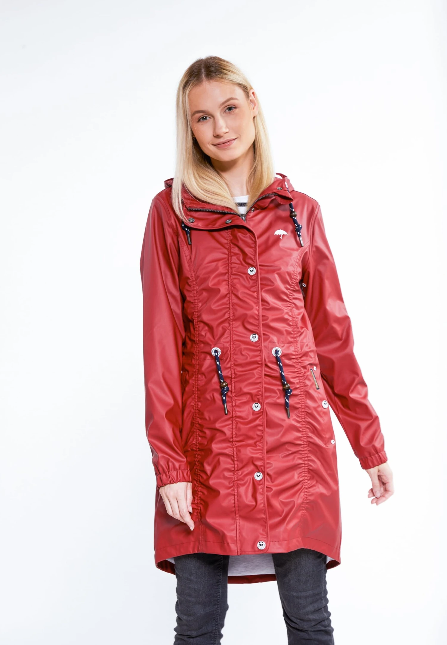 Schmuddelwedda Manteaux De Pluie Manteau Fonctionnel Femme Rouge Foncé 4 Schmuddelwedda Manteaux De Pluie Manteau Fonctionnel Femme Rouge Foncé – Image 2
