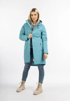 Schmuddelwedda Manteaux De Pluie Manteau Fonctionnel Femme Bleu -Schmuddelwedda 88c39974110f592c0a39dc6c926d69df