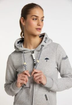 Schmuddelwedda Sweats Zippés Veste De Survêtement Nahima Femme Gris Clair -Schmuddelwedda 891a3f0f259eee6ca255d25fc1623c7f