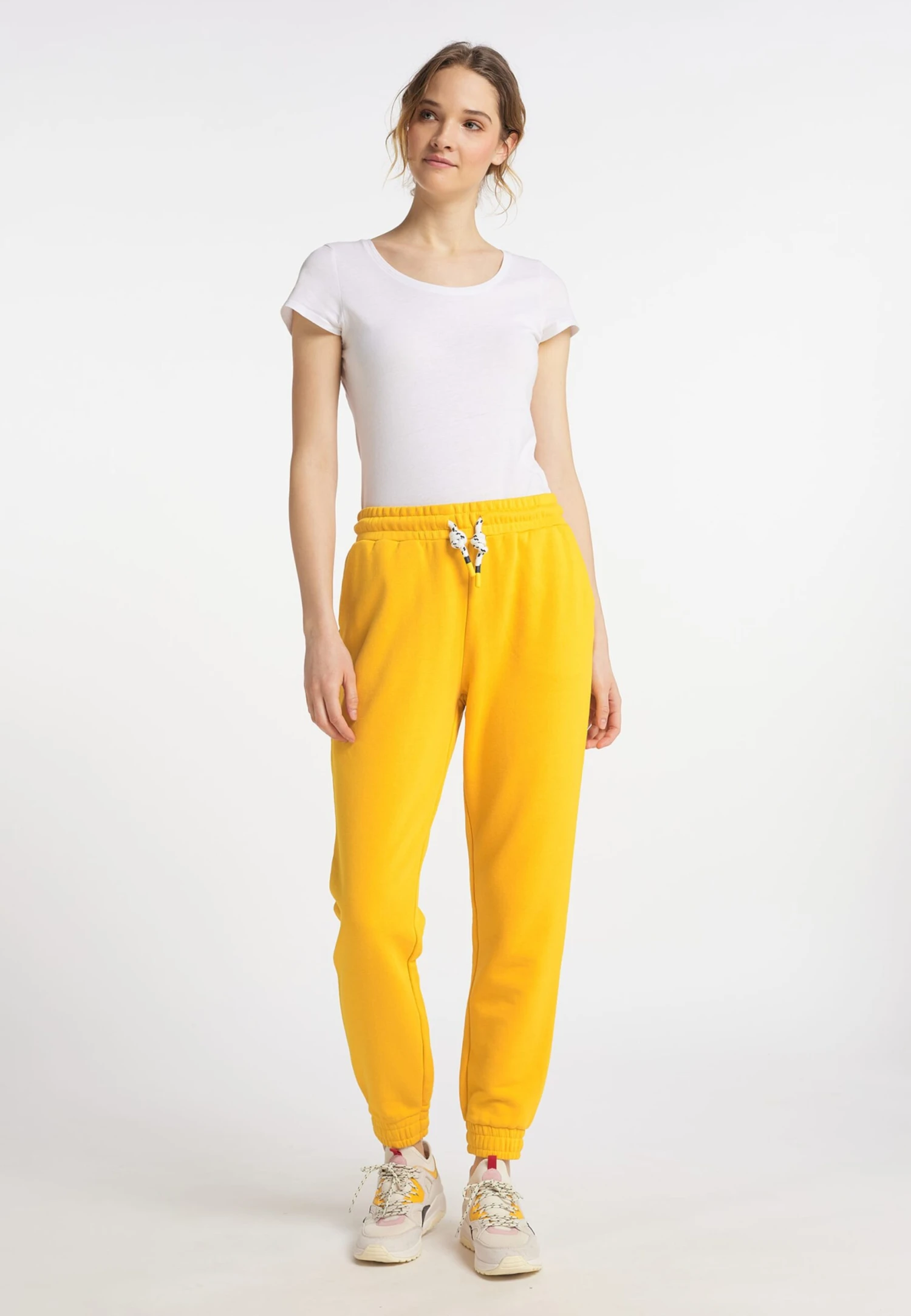 Schmuddelwedda Pantalons De Survêtement Effilé Pantalon Nahima Femme Jaune Dor 6 Schmuddelwedda Pantalons De Survêtement Effilé Pantalon Nahima Femme Jaune Dor – Image 4