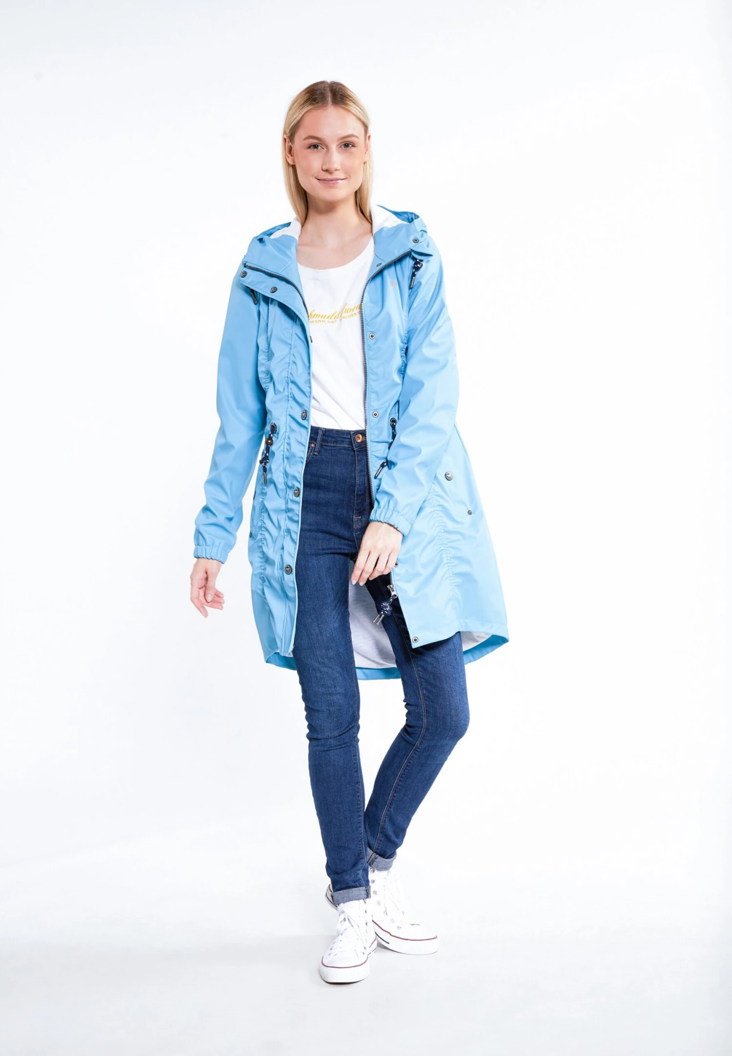 Schmuddelwedda Manteaux De Pluie Manteau Fonctionnel Femme Bleu 6 Schmuddelwedda Manteaux De Pluie Manteau Fonctionnel Femme Bleu – Image 4