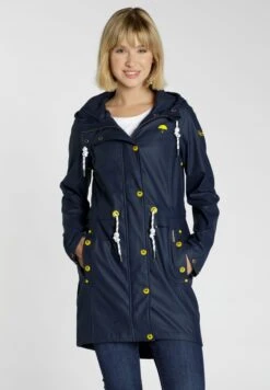 Schmuddelwedda Manteaux De Pluie Manteau Mi-saison Femme Marine -Schmuddelwedda 901f96f6326c98ba950cf89b40d74c13