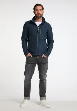 Schmuddelwedda Vestes En Polaire Veste En Polaire Homme Bleu-gris -Schmuddelwedda 905f6c812d396f1d1a9706b1428a3eca