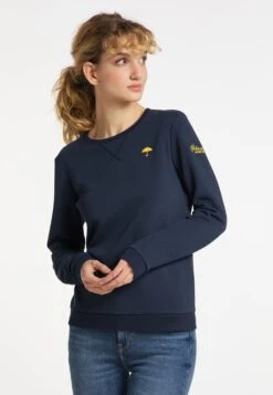 Schmuddelwedda Sweats Sweat-shirt Femme Bleu Outremer -Schmuddelwedda 90650b82364ffb1132ee06c73fb0ba01
