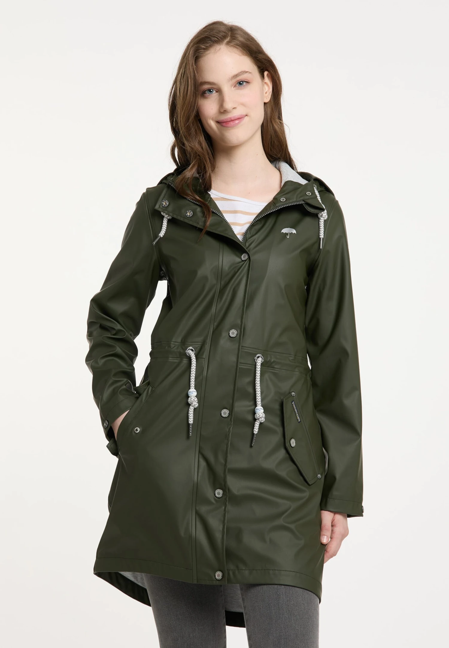 Schmuddelwedda Manteaux De Pluie Manteau Fonctionnel Femme Vert Foncé 4 Schmuddelwedda Manteaux De Pluie Manteau Fonctionnel Femme Vert Foncé – Image 2
