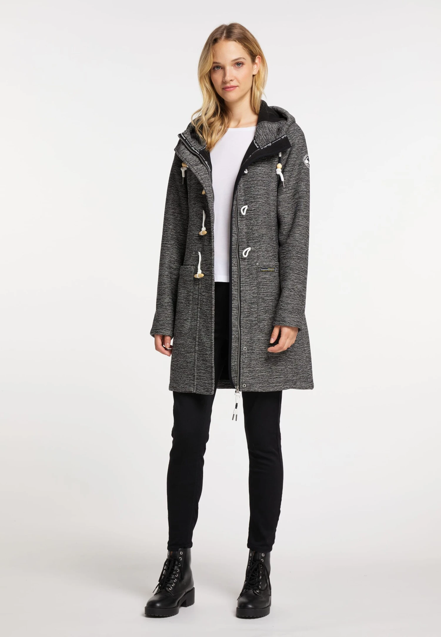 Schmuddelwedda Vestes Dextérieur Veste En Polaire Femme Gris Foncé 6 Schmuddelwedda Vestes Dextérieur Veste En Polaire Femme Gris Foncé – Image 4