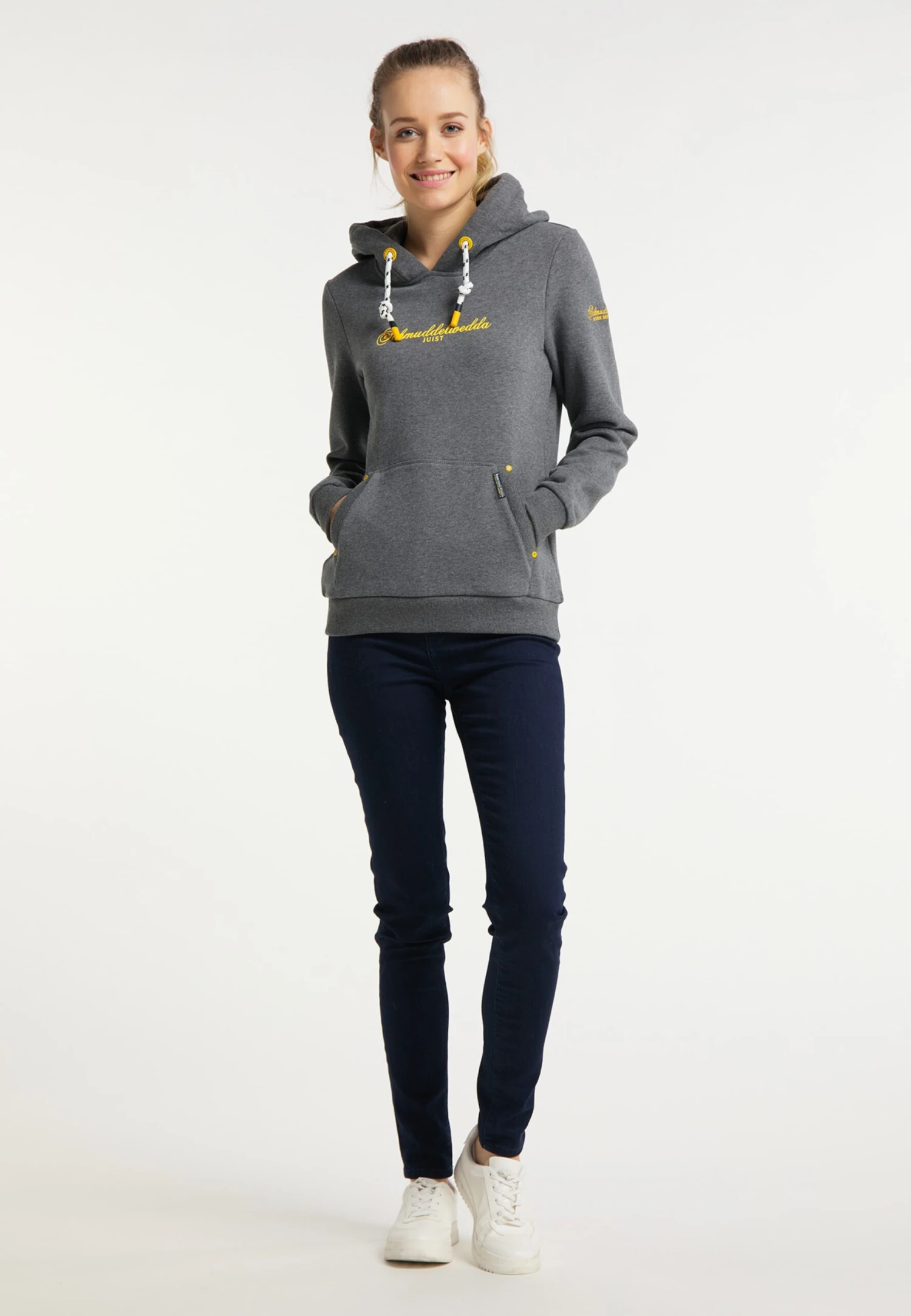 Schmuddelwedda Sweats à Capuche Sweat-shirt Femme Gris 6 Schmuddelwedda Sweats à Capuche Sweat-shirt Femme Gris – Image 4